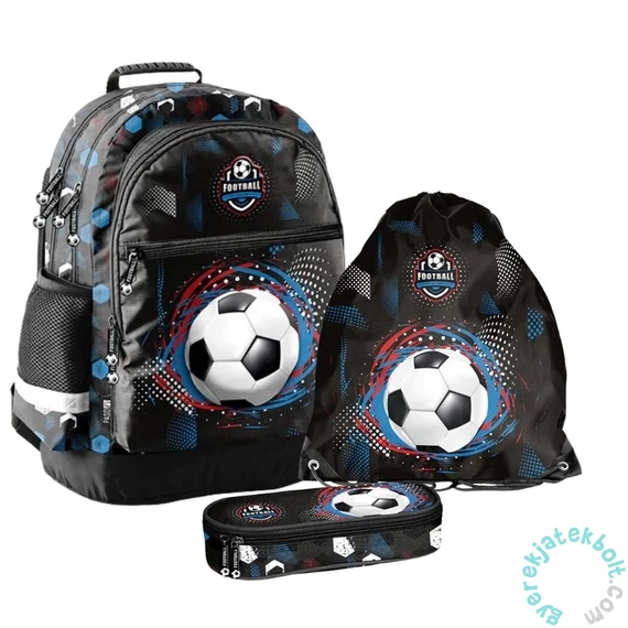 Focis iskolatáska szett ovális tolltartóval - Football Club (PP26FD-116-1-szett)