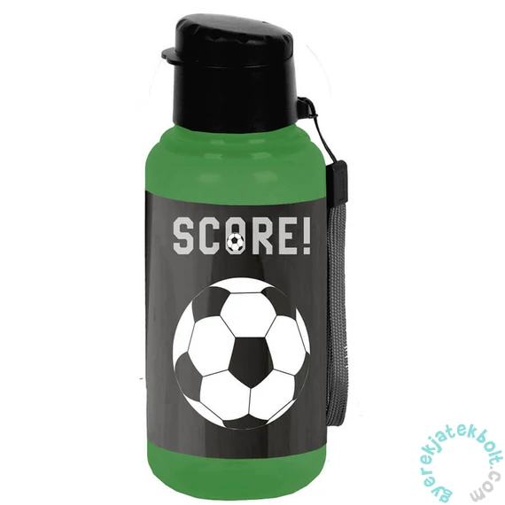 Focis műanyag kulacs - zöld, fekete (PP25FA-3030)