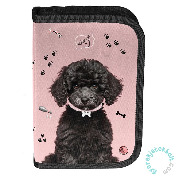 Kutyás felszerelt kihajtható tolltartó - Life love woof (PP25DB-P001)