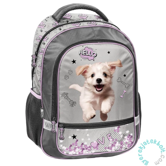 Kutyás iskolatáska, hátizsák - 2 rekeszes - Hello Puppie (PP26SZ-260)
