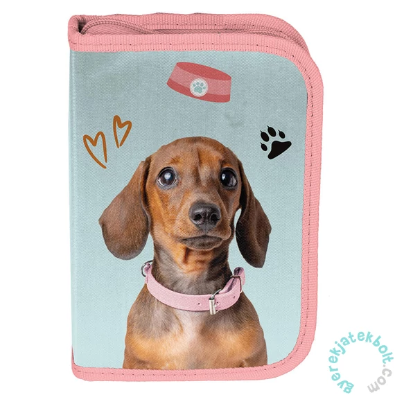 Kutyás kihajtható tolltartó - Tacskó (PP25JA-P001BW)