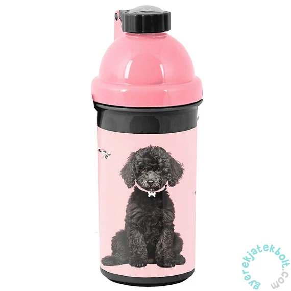 Kutyás műanyag kulacs - Life love woof (PP25DB-3021)