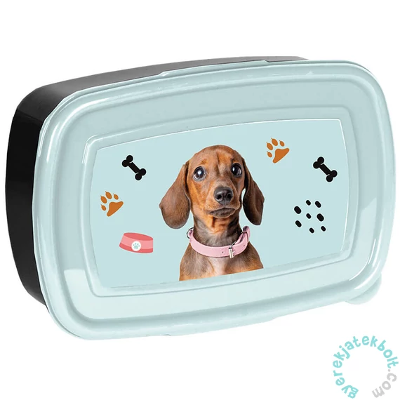 Kutyás műanyag uzsonnás doboz - Tacskó (PP25JA-3022)