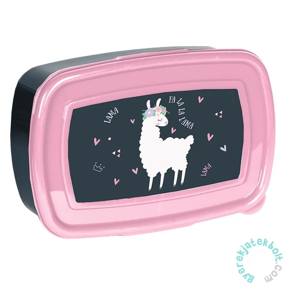 Láma műanyag uzsonnás doboz - Sweet (PP23LA-3022)