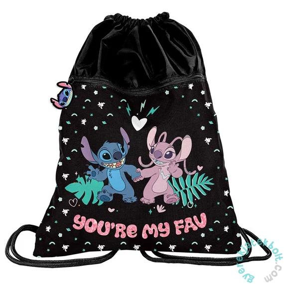 Lilo és Stitch zsinóros hátizsák, tornazsák - Tropical love