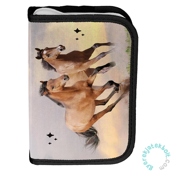 Lovas kihajtható tolltartó - Lovely Horses (PP25HA-P001BW)