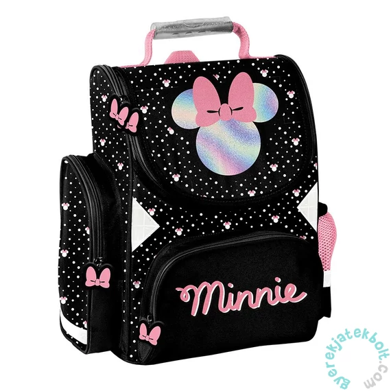 Paso - Minnie Mouse ergonomikus iskolatáska - Holo Black (DM23VV-525)