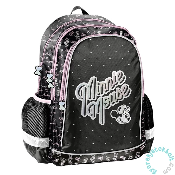 Paso - Minnie Mouse hátizsák, iskolatáska - 3 rekeszes - Black (DM23HH-081)