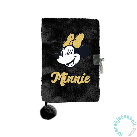 Minnie Mouse szőrmés kulcsos napló - A/5 - Minnie (DD24ZL-3676)