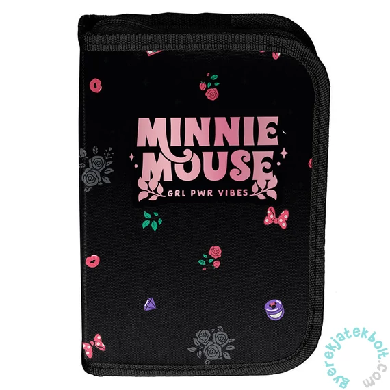 Minnie Mouse kihajtható tolltartó - Fekete, Masnis (DM25XX-P001BW)