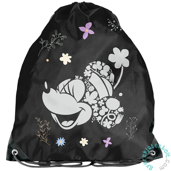Minnie Mouse tornazsák - Black, Flower (DM25RR-712)