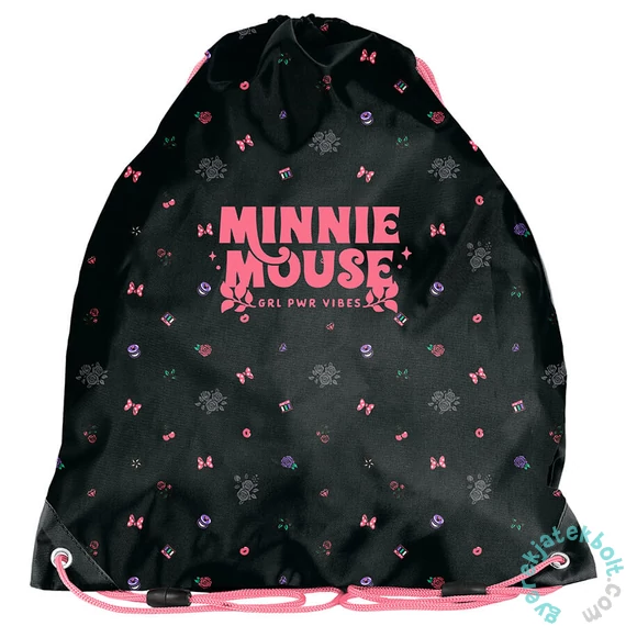 Minnie Mouse tornazsák - Fekete, Masnis (DM25XX-712)