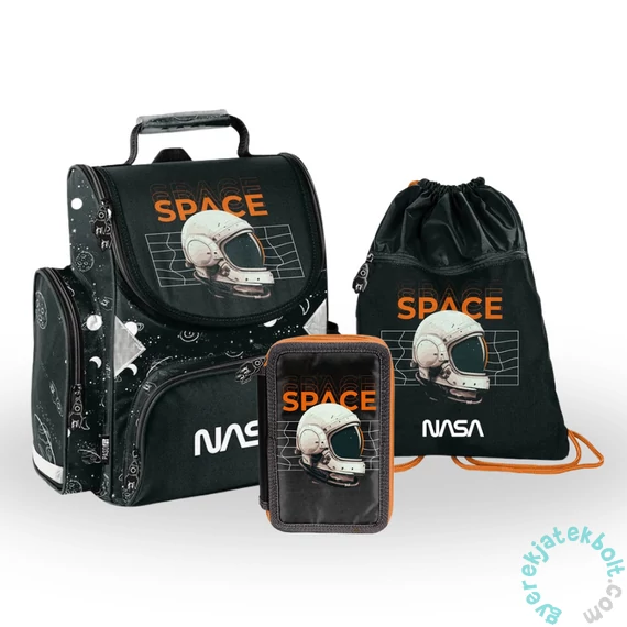 Nasa ergonomikus iskolatáska szett felszerelt kihajtható tolltartóval - Space (PP24SC-525-2-szett)