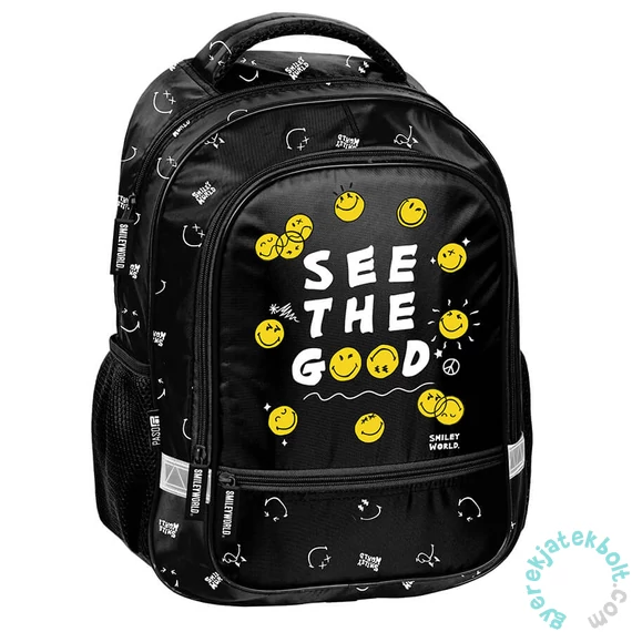 Smiley ergonomikus iskolatáska, hátizsák - 2 rekeszes - See the Good (SM25LU-260)