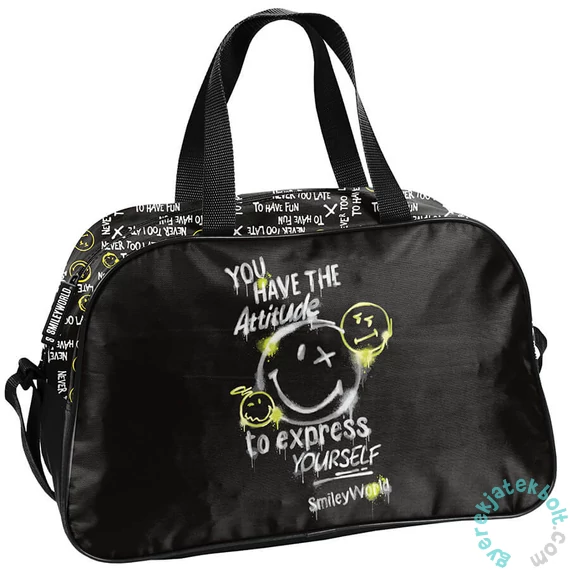 Smiley sporttáska - Black (SM25LT-074)
