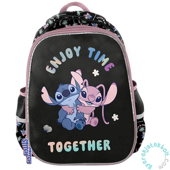 Stitch ergonomikus iskolatáska - 2 rekeszes - Enjoy Time (DS25AA-565)