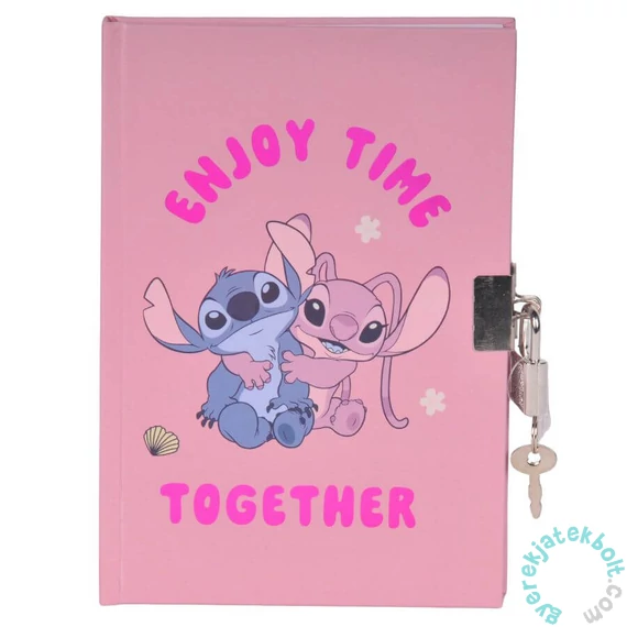 Stitch kulcsos napló A5/96 lap (DS25AA-3556)