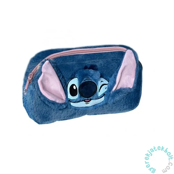 Stitch szőrmés egyterű tolltartó (DS24GW-045)
