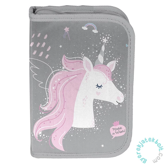 Unikornis felszerelt kihajtható tolltartó - Make a Wish (PP24JR-P001)