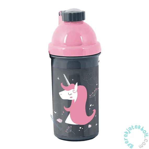 Unikornis műanyag kulacs - kék-rózsaszín (PP24UC-3021)