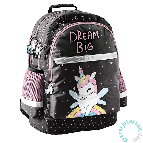 Paso - Unikornis  iskolatáska, hátizsák - 3 rekeszes - Dream Big (PP23UI-116)