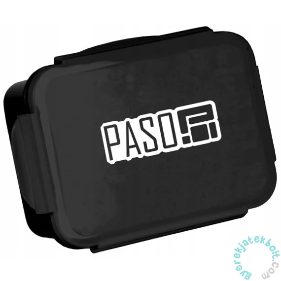 Paso - BeUniq műanyag uzsonnás doboz - Black (PP22BI-3036)