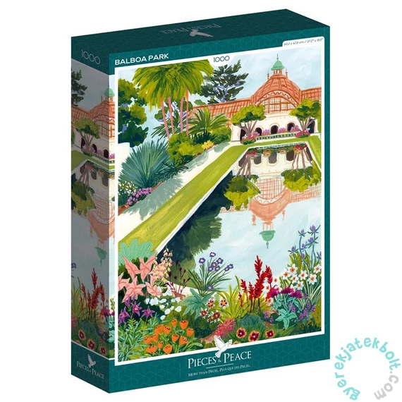 Pieces &amp; Peace 1000 db-os puzzle - Balboa Park (0026)