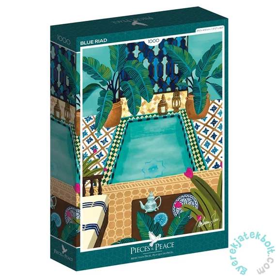 Pieces &amp; Peace 1000 db-os puzzle - Blue Riad (0008)
