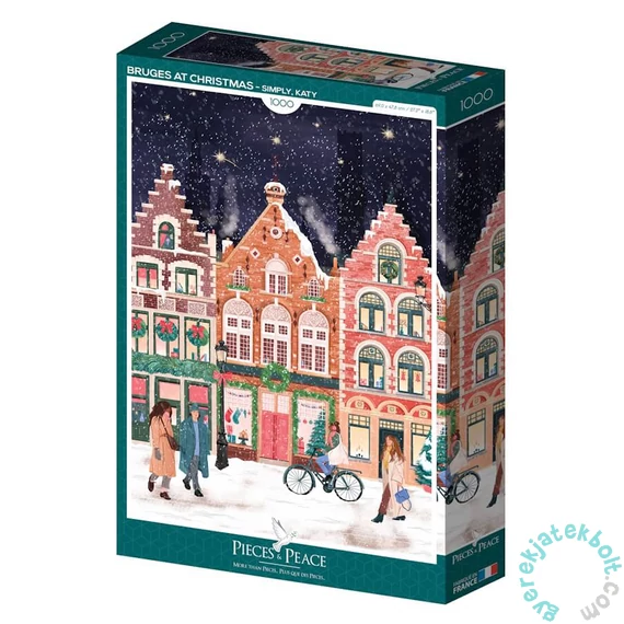 Pieces &amp; Peace 1000 db-os puzzle - Bruges at Christmas (0117)
