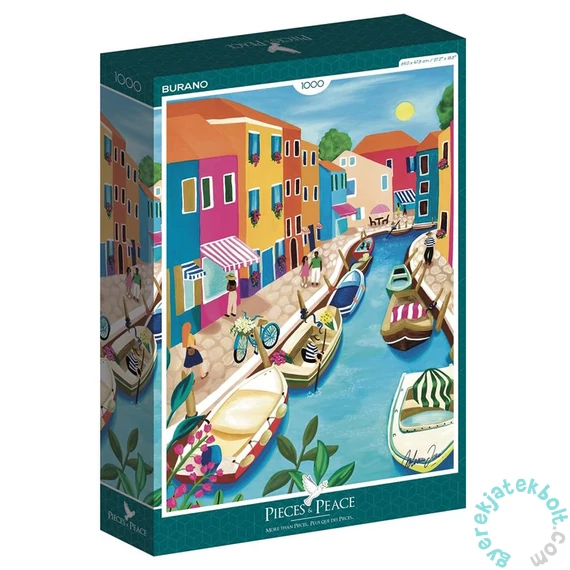 Pieces &amp; Peace 1000 db-os puzzle - Burano (0004)