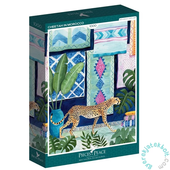 Pieces &amp; Peace 1000 db-os puzzle - Cheetah in Morocco (0034)
