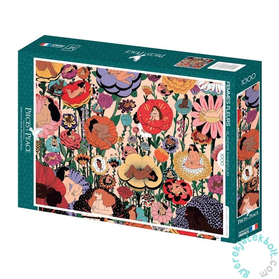 Pieces &amp; Peace 1000 db-os puzzle - Femmes Fleurs (0152)