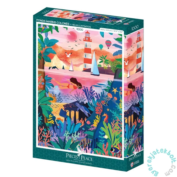 Pieces &amp; Peace 1000 db-os puzzle - Fonds Marins Colorés (0180)