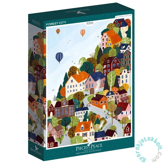 Pieces &amp; Peace 1000 db-os puzzle - Forest City (0012)