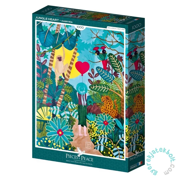 Pieces &amp; Peace 1000 db-os puzzle - Jungle Heart (0079)