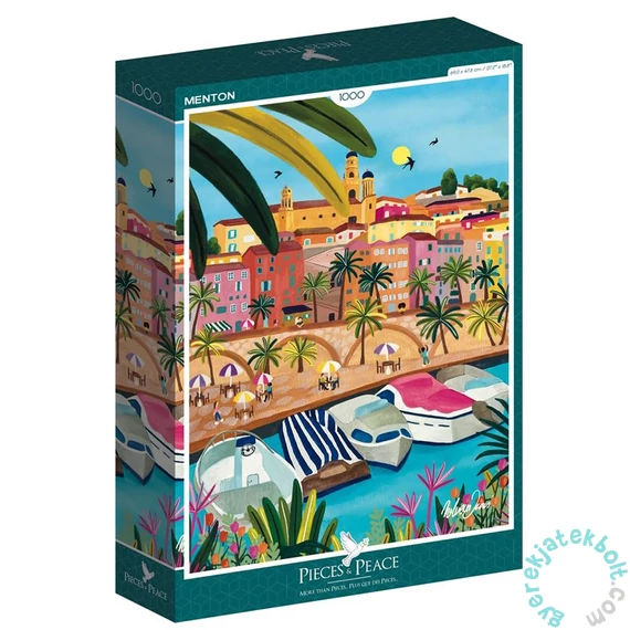 Pieces &amp; Peace 1000 db-os puzzle - Menton (0009)