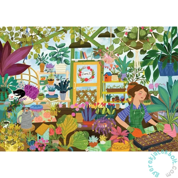 Pieces &amp; Peace 1000 db-os puzzle - My Happy Place is in the Greenhouse (0188)