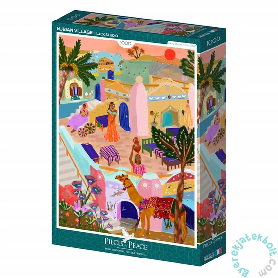 Pieces &amp; Peace 1000 db-os puzzle - Nubian Village (0135)