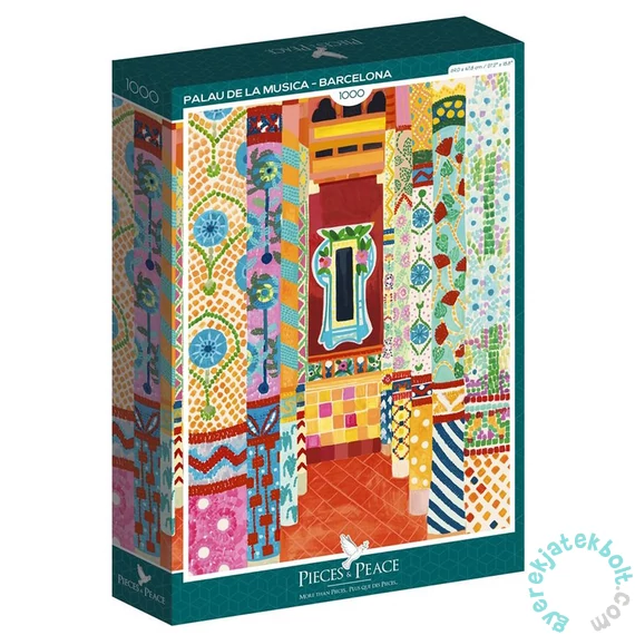 Pieces &amp; Peace 1000 db-os puzzle - Palau de la Musica - Barcelona (0037)
