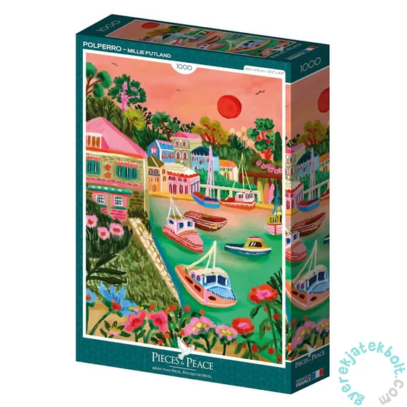 Pieces &amp; Peace 1000 db-os puzzle - Polperro (0104)