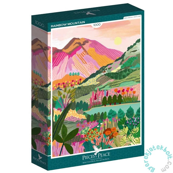 Pieces &amp; Peace 1000 db-os puzzle - Rainbow Mountain (0041)