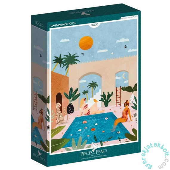 Pieces &amp; Peace 1000 db-os puzzle - Swimming Pool (0001)
