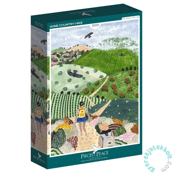 Pieces &amp; Peace 1000 db-os puzzle - Wine Country Hike (0023)