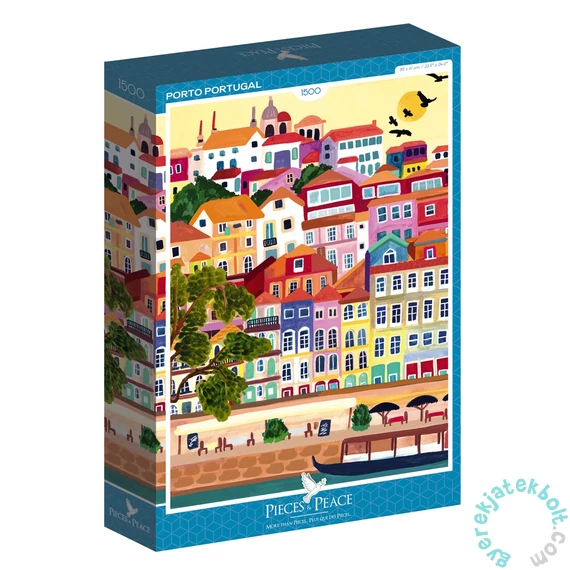 Pieces &amp; Peace 1500 db-os puzzle - Porto - Portugal (0042)