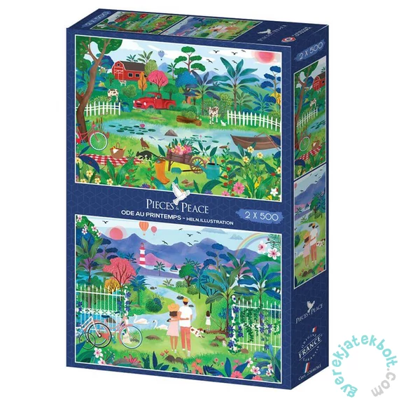 Pieces &amp; Peace 2 x 500 db-os puzzle - Ode au Printemps (0203)