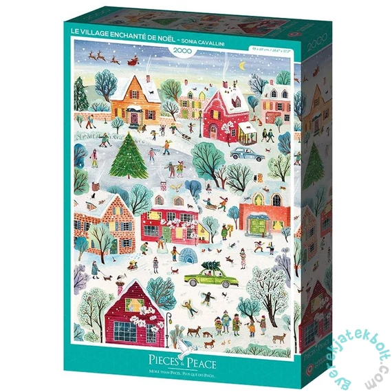 Pieces &amp; Peace 2000 db-os puzzle - Le Village Enchante de Noel (0177)