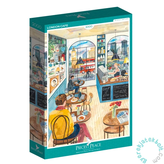 Pieces &amp; Peace 2000 db-os puzzle - London Cafe (0022)