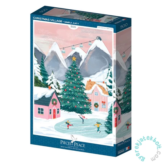 Pieces &amp; Peace 500 db-os puzzle - Christmas Village (0116)