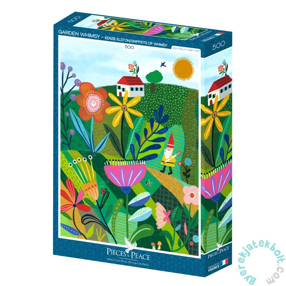 Pieces &amp; Peace 500 db-os puzzle - Garden Whimsy (0146)