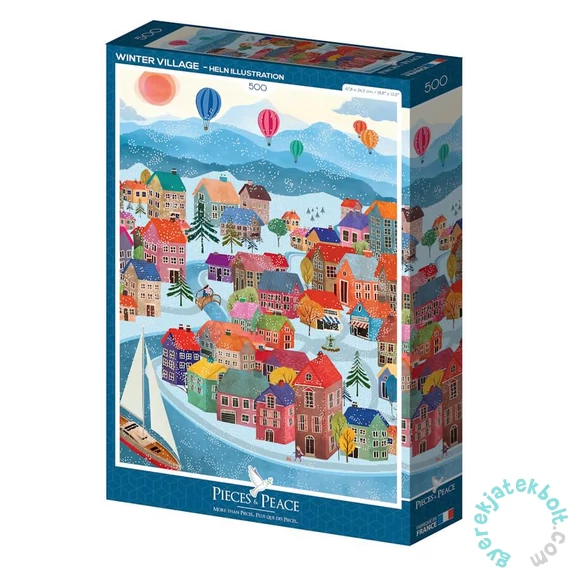 Pieces &amp; Peace 500 db-os puzzle - Winter Village (0126)